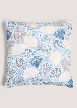 Blue Shell Print Cushion