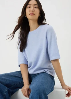 Blue Short Sleeve Jumper
