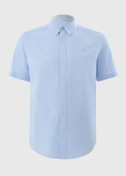 Blue Short Sleeve Oxford Shirt