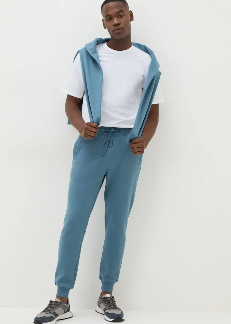 Blue Slim Fit Jogging Bottoms