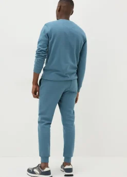 Blue Slim Fit Jogging Bottoms