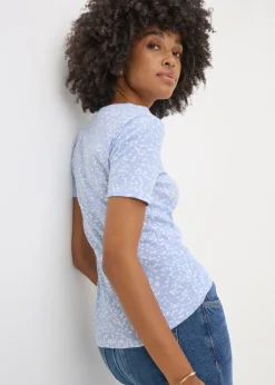 Blue Spot Fitted T-Shirt