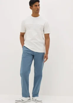 Blue Straight Fit Chinos