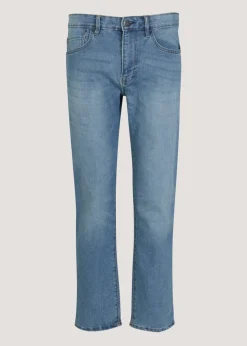 Blue Stretch Straight Fit Jeans