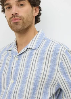 Blue Stripe Cheesecloth Shirt