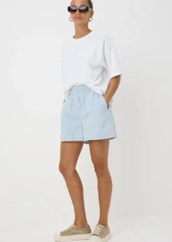Blue Stripe Pull On Shorts