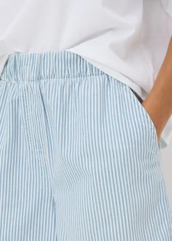 Blue Stripe Pull On Shorts