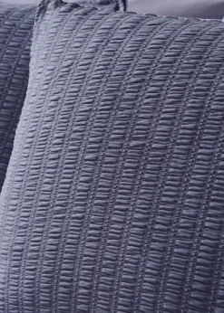 Blue Stripe Seersucker Duvet Set