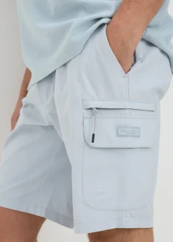Blue Tech Cargo Shorts