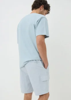 Blue Tech Cargo Shorts