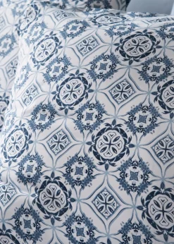 Blue Tile Duvet Set