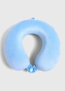 Blue Travel Pillow