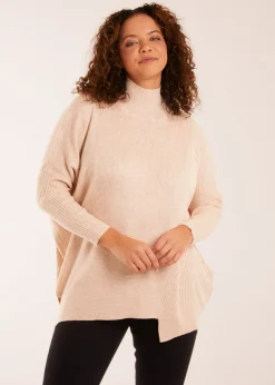 Blue Vanilla Asymmetric Hem Detail Jumper