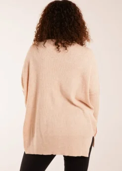 Blue Vanilla Asymmetric Hem Detail Jumper