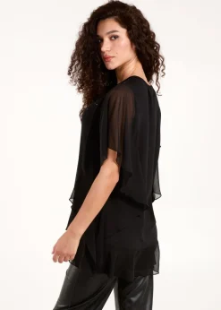 Blue Vanilla Black Diamante Tunic