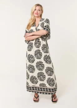 Blue Vanilla Black Elasticated V-Neck Dress