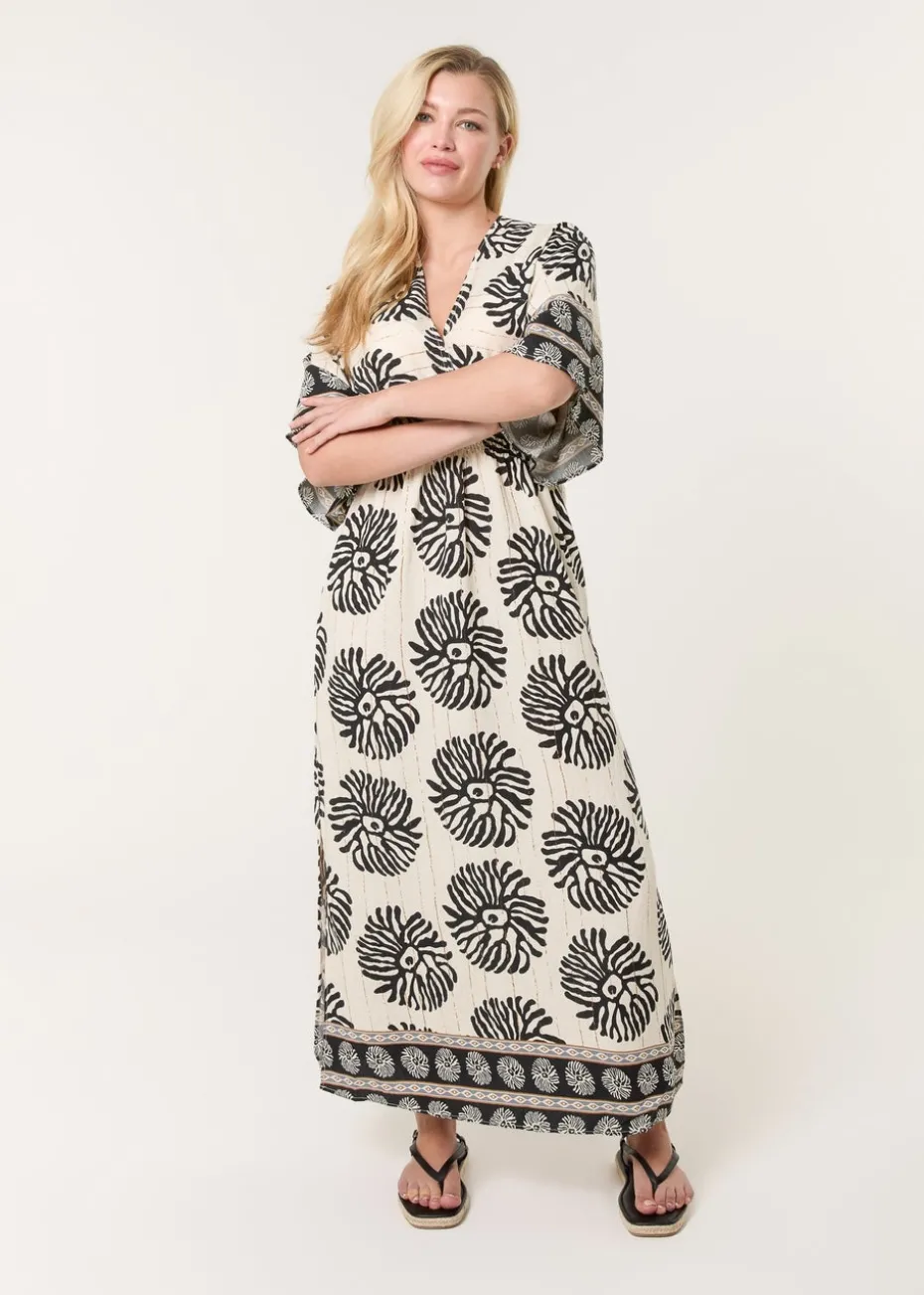 Blue Vanilla Black Elasticated V-Neck Dress