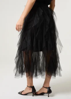 Blue Vanilla Black Layered Tulle Skirt