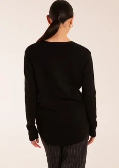 Blue Vanilla Black Middle Seam Detail Jumper