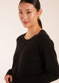 Blue Vanilla Black Middle Seam Detail Jumper