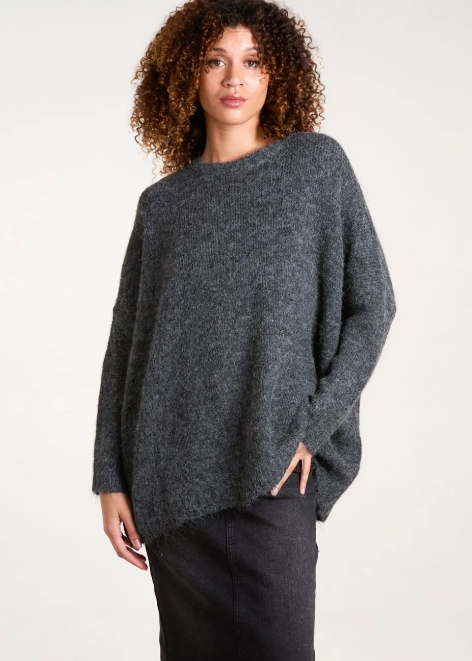 Blue Vanilla Black Round Neck Jumper