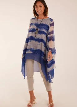 Blue Vanilla Blue 2 In 1 Woven Top