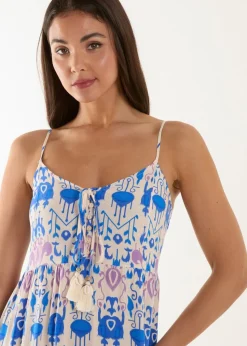 Blue Vanilla Blue Tiered Maxi Dress