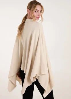 Blue Vanilla Stone Half Zip Cape