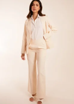 Blue Vanilla Stone Wide Leg Suit Trousers