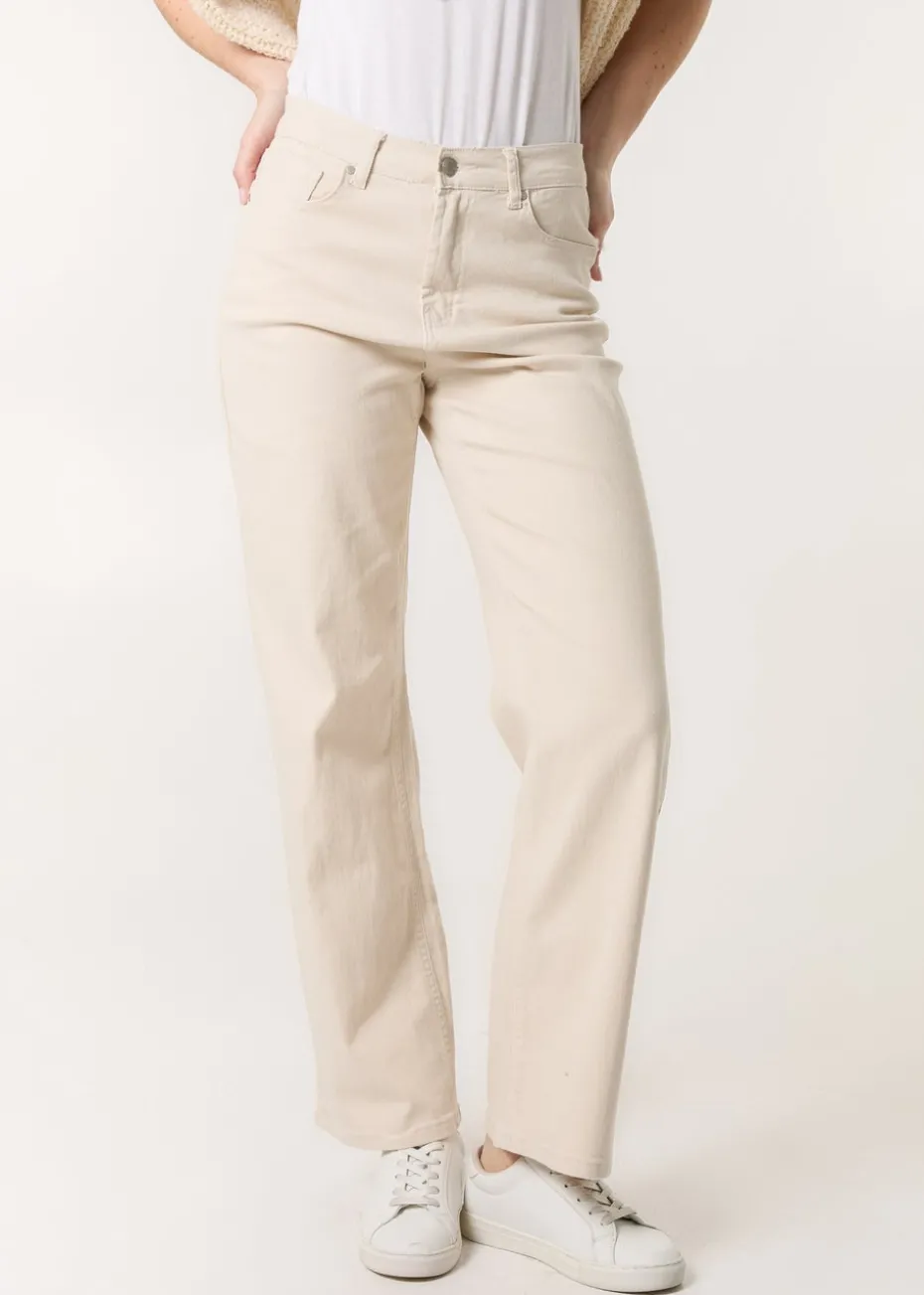 Blue Vanilla Stone Wide Leg Jeans