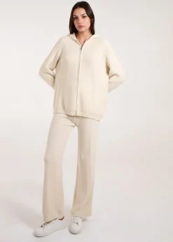 Blue Vanilla Stone Zip Front Hoodie Tracksuit Set