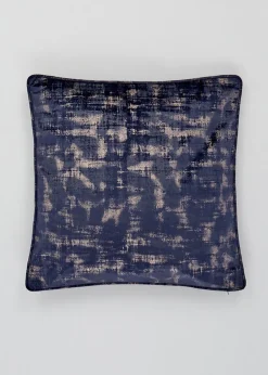 Blue Velvet Foil Cushion