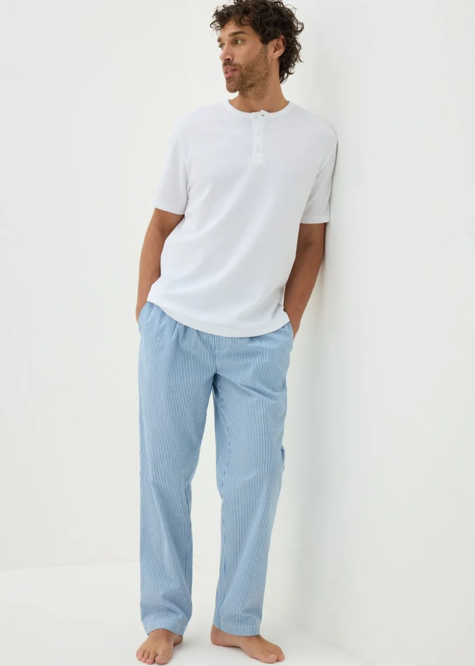 Blue Waffle Stripe Pyjama Set