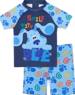 Blues Clues & You Kids 2 Piece Blue Swim Set (18 Months-6 Years)