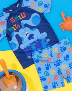 Blues Clues & You Kids 2 Piece Blue Swim Set (18 Months-6 Years)