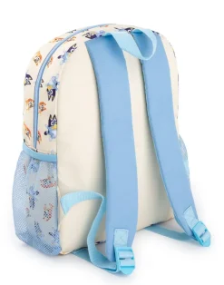 Bluey & Bingo Printed Kids Beige/Blue Backpack