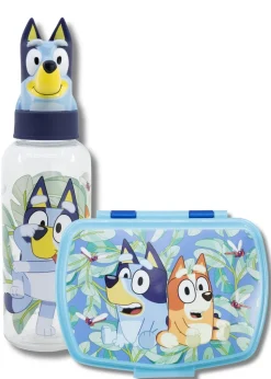Bluey Blue Lunch Set With 3D Bottle