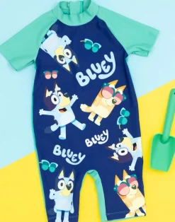 Bluey Boys Blue 1 Piece Surf Suit (18 Months-7 Years)