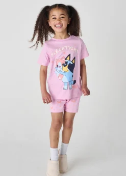 Bluey Short Girls Pyjama Set Pink (1-5 Years)