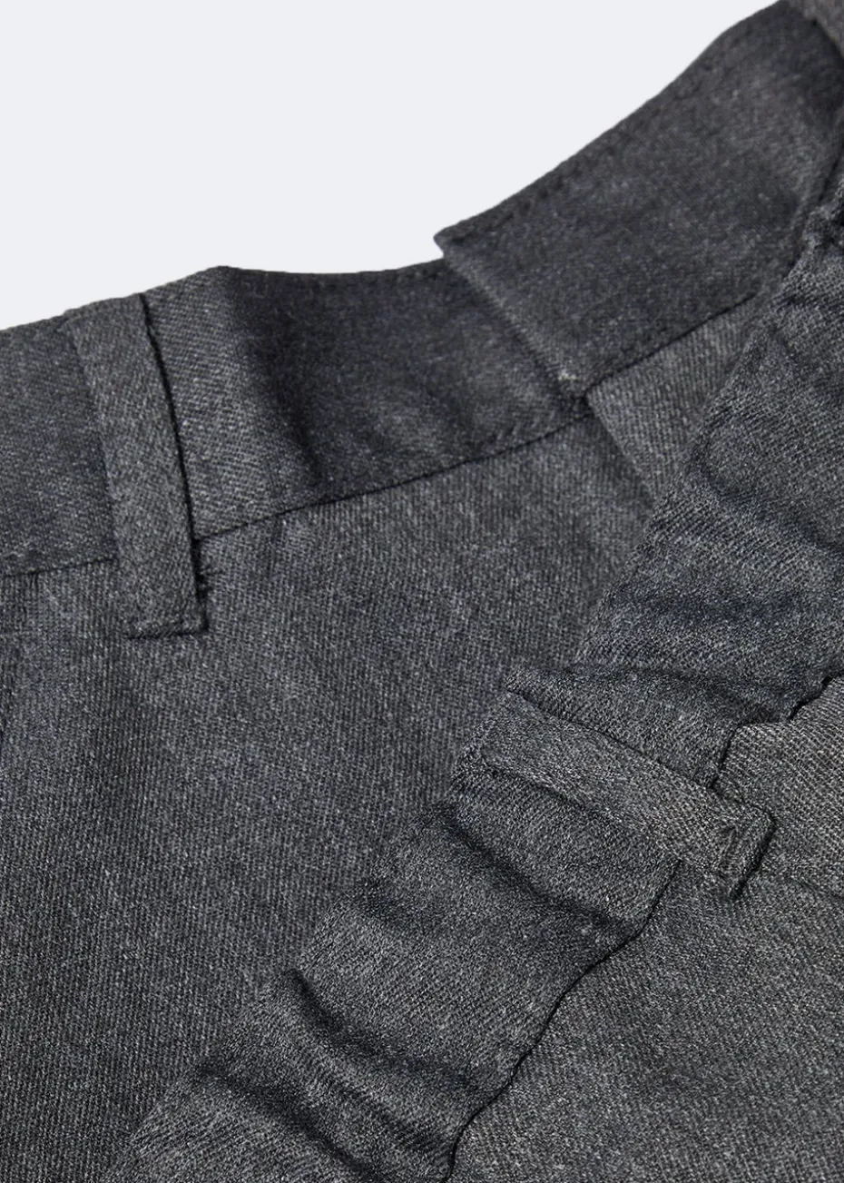 Boys 2 Pack Grey Slim Fit School Shorts (3-13yrs)