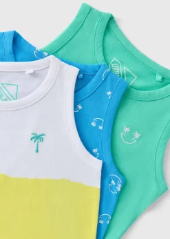 Boys 3 Pack Ombre Vests (1-7yrs)