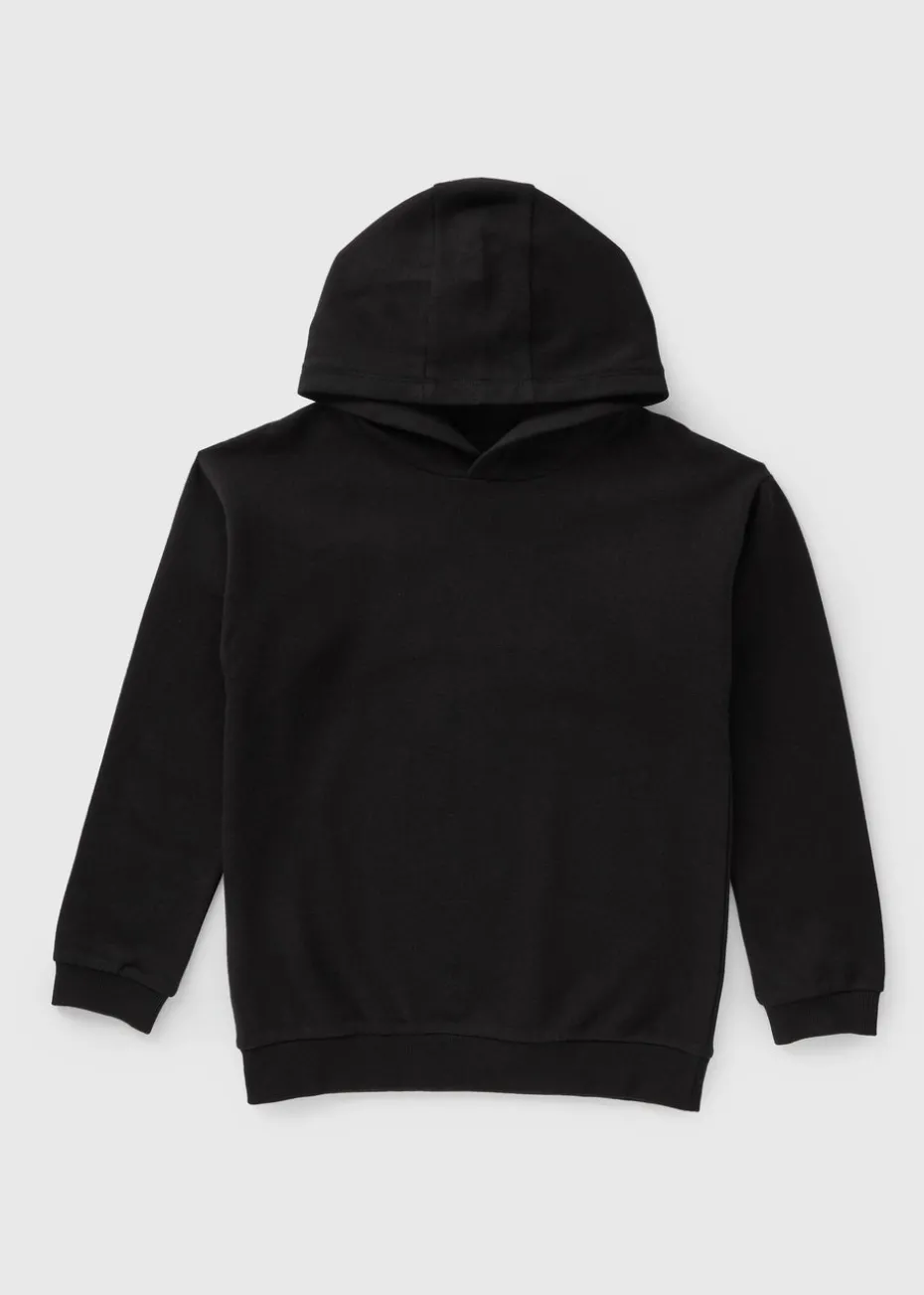 Boys Black Basic Hoodie (7-15yrs)