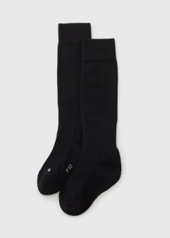 Boys Black Football Socks (Younger 6-Older 6.5)