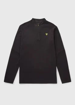 Boys Black Half Zip Sports Top (7-15yrs)
