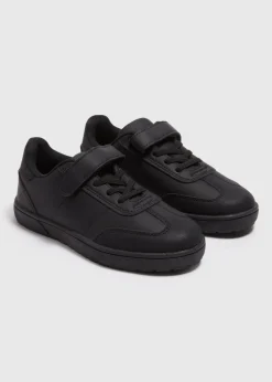 Boys Black School Trainers (Younger 10-Older 6)