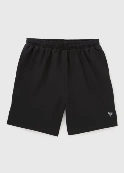 Boys Black Sports Shorts (7-15yrs)