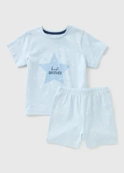 Boys Blue Best Brother T-Shirt & Shorts Set (1-7yrs)