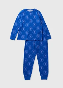 Boys Blue Chelsea Fleece Pyjama Set (4-12yrs)
