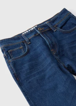 Boys Blue Dark Wash Straight Jeans (7-15yrs)