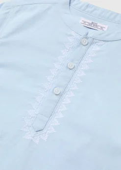 Boys Blue Eid Kurta Shirt (7-13yrs)